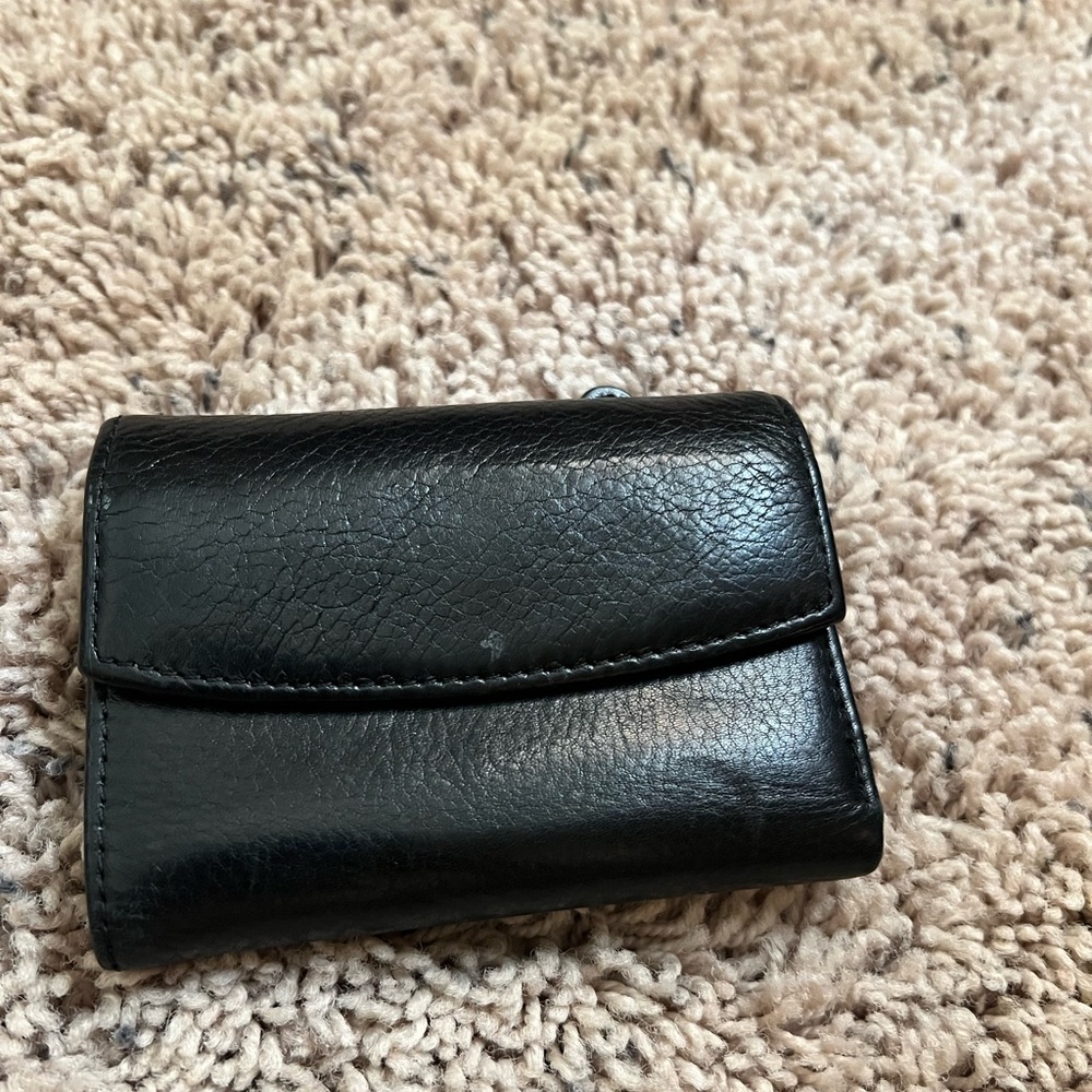 Vintage Black Leather Wallet